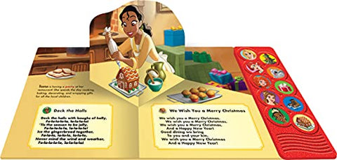 Image of Disney Princess Belle, Ariel, Tiana, and More! - Holiday Magic Pop-Up Song Book - Interactive Sound Book with Pop-Up Flaps - PI Kids