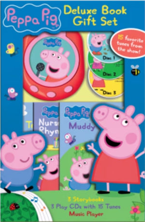 Peppa Pig Deluxe Book Gift Set with Music Player by Hasbro 15 Songs from Show