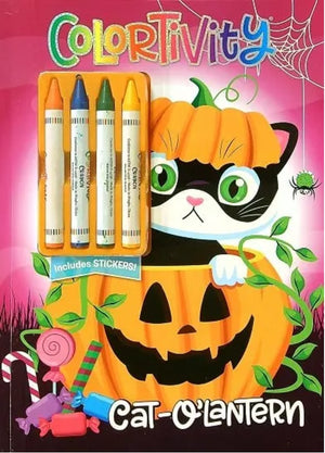 Cat-O'lantern Colortivity Book With Crayons