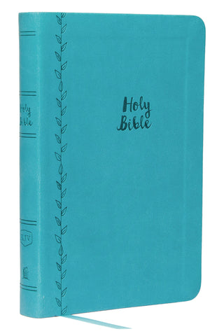 Image of KJV HOLY BIBLE: VALUE LARGE PRINT THINLINE, TEAL LEATHERSOFT, RED LETTER, COMFORT PRINT: KING JAMES VERSION