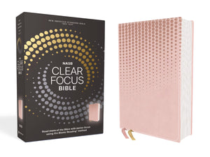 NASB, CLEAR FOCUS BIBLE, LEATHERSOFT, PINK, 1995 TEXT: READ MORE OF THE BIBLE WITH BETTER FOCUS USING THE BIONIC READING METHOD