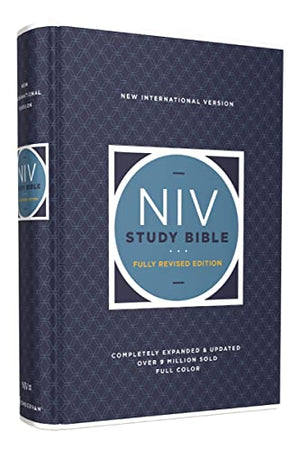 NIV Study Bible Fully Revised Edition (Study Deeply. Believe Wholeheartedly.) Hardcover Red Letter Comfort Print