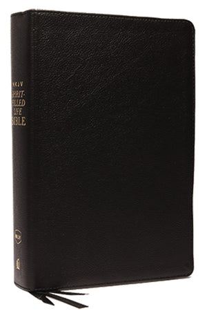 NKJV, SPIRIT-FILLED LIFE BIBLE, THIRD EDITION, GENUINE LEATHER, BLACK, RED LETTER, COMFORT PRINT