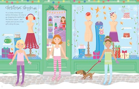 Image of STICKER DOLLY DRESSING CHRISTMAS: A FESTIVE CHRISTMAS DRESS-UP ADVENTURE WITH GLAMOROUS BALLS, ICE SKATING, BALLET, CARRIAGE RIDES AND MORE IN THE BESTSELLING STICKER DOLLY DRESSING SERIES
