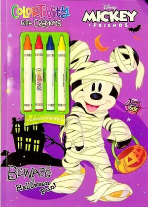 Beware of Halloween Fun! Colortivity with Crayons (Disney Mickey & Friends)