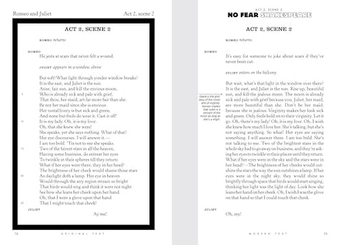 Image of ROMEO AND JULIET: NO FEAR SHAKESPEARE SIDE-BY-SIDE PLAIN ENGLISH