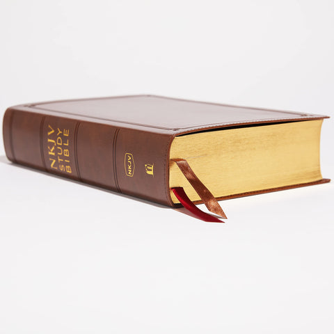 Image of NKJV STUDY BIBLE, LEATHERSOFT, BROWN, COMFORT PRINT: THE COMPLETE RESOURCE FOR STUDYING GODâ€™S WORD
