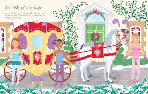 Image of STICKER DOLLY DRESSING CHRISTMAS: A FESTIVE CHRISTMAS DRESS-UP ADVENTURE WITH GLAMOROUS BALLS, ICE SKATING, BALLET, CARRIAGE RIDES AND MORE IN THE BESTSELLING STICKER DOLLY DRESSING SERIES