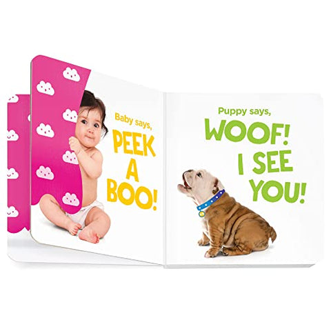 Image of Who Says Peekaboo?: A Highlights First Hide-and-Seek Book (Highlights Baby Mirror Board Books)