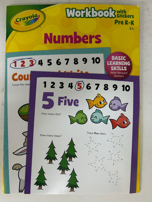 Workbook with Stickers: Numbers 123