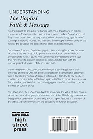 Image of UNDERSTANDING THE BAPTIST FAITH & MESSAGE: A SIMPLE STUDY FOR SOUTHERN BAPTISTS
