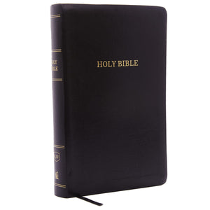KJV HOLY BIBLE: PERSONAL SIZE GIANT PRINT WITH 43,000 CROSS REFERENCES, BLACK LEATHER-LOOK, RED LETTER, COMFORT PRINT: KING JAMES VERSION