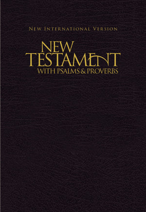 NIV New Testament with Psalms and Proverbs Pocket-Sized Paperback Black
