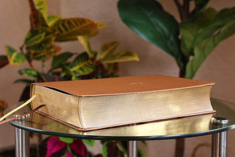 Image of NASB Thompson Chain-Reference Bible Leathersoft Brown 1995 Text Red Letter Comfort Print