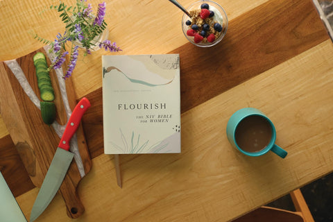 Image of Flourish: The NIV Bible for Women, Hardcover, Multi-color/Cream, Comfort Print
